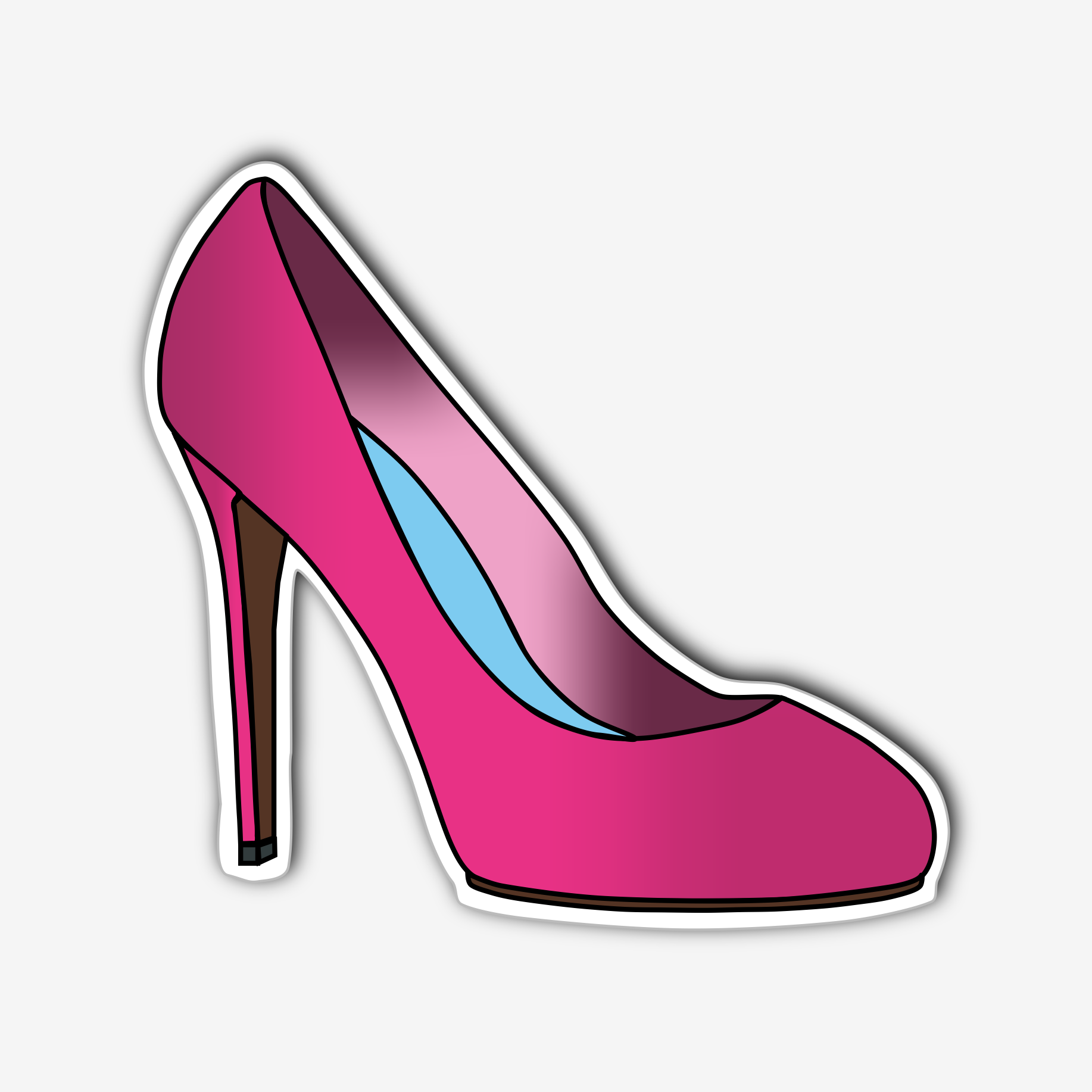 Vinyl Wall Decal Shoes High Heels Stilettoes Shopping Fashion Stickers  (g4904)